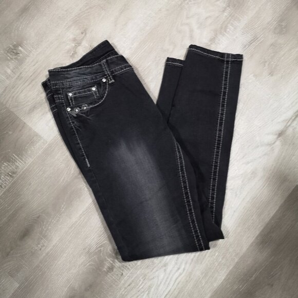 Suko Jeans Ladies Size 10 Narrow Legs Black Jeans - Picture 9 of 13